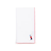 White Nazaré napkins with retro embroidery - Torres Novas
