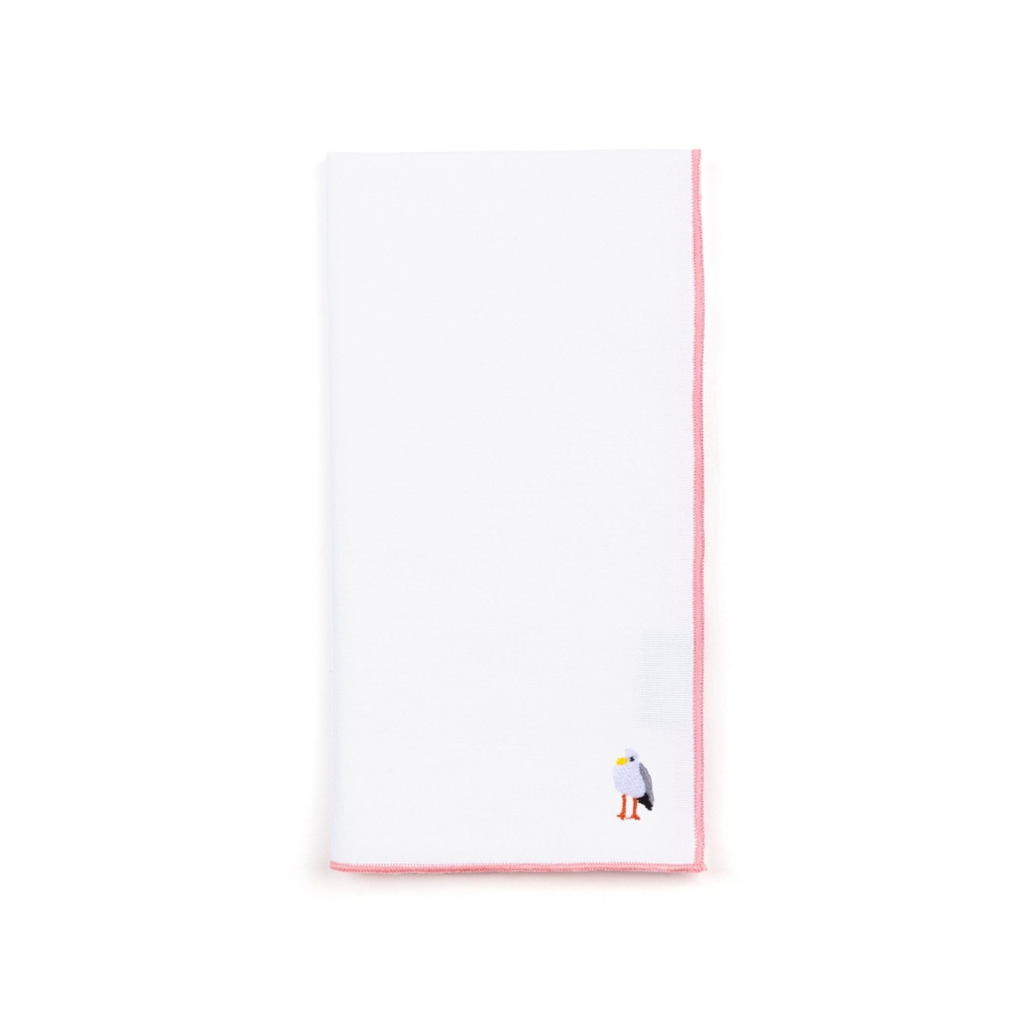 White Nazaré napkins with summer embroidery - Torres Novas