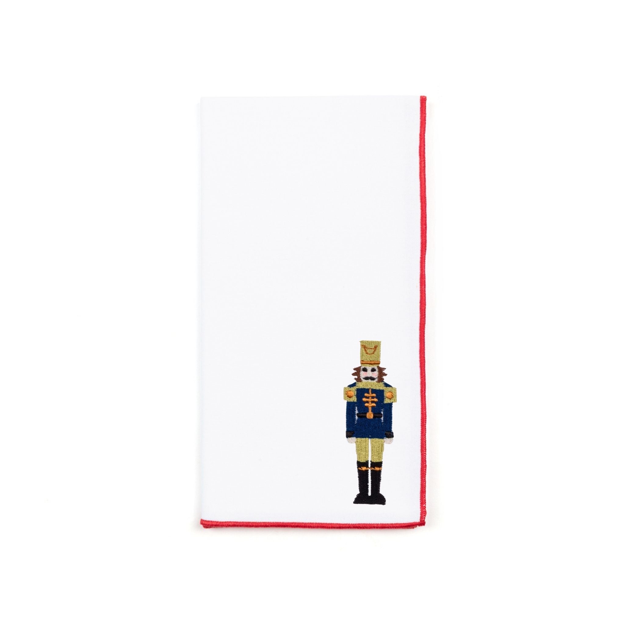 White Nazaré napkins with nutcracker embroidery - Torres Novas