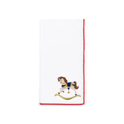 White Nazaré napkins with horse embroidery - Torres Novas