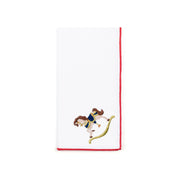 White Nazaré napkins with horse embroidery - Torres Novas