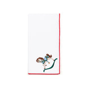 White Nazaré napkins with horse embroidery - Torres Novas
