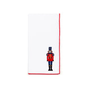 White Nazaré napkins with nutcracker embroidery - Torres Novas