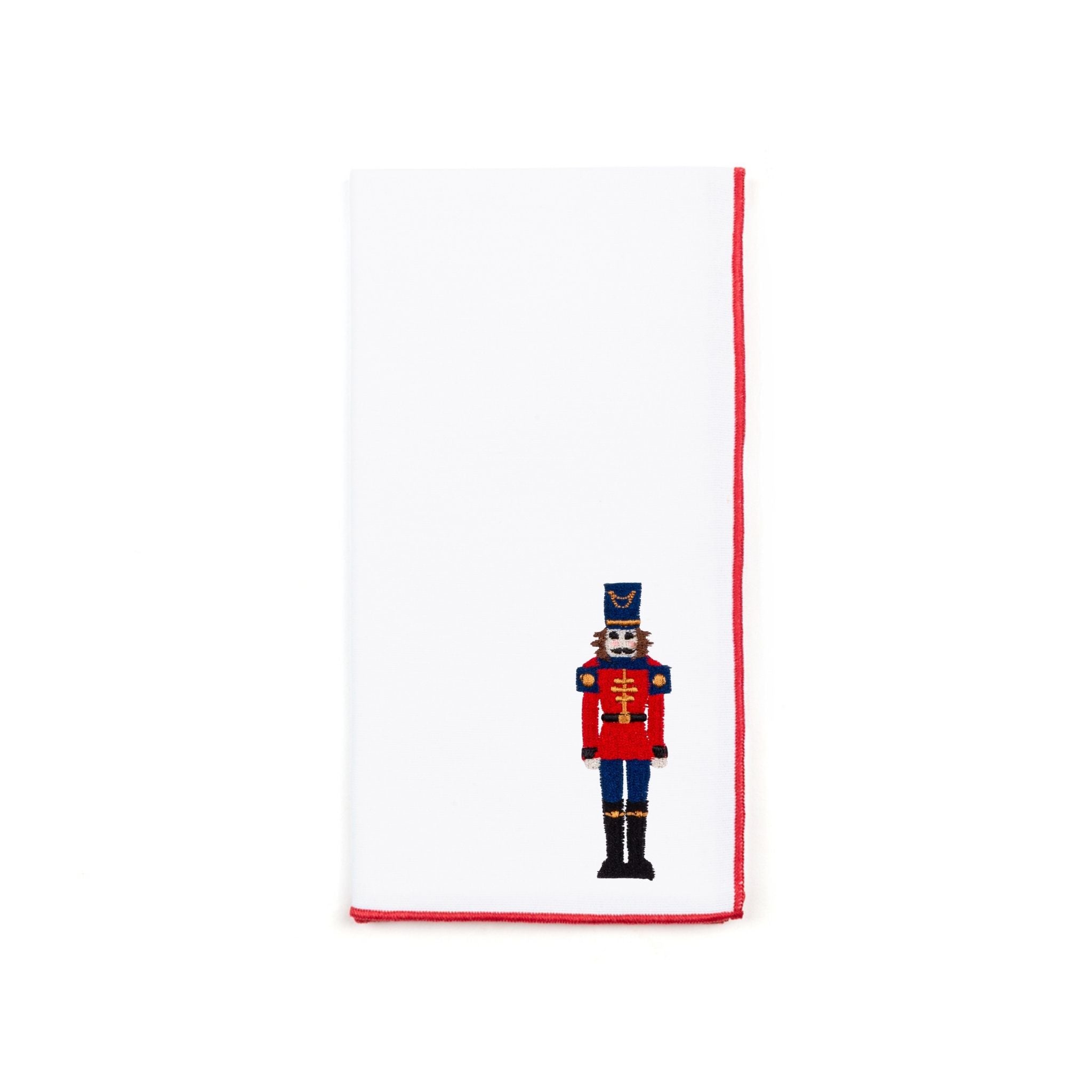 White Nazaré napkins with nutcracker embroidery - Torres Novas