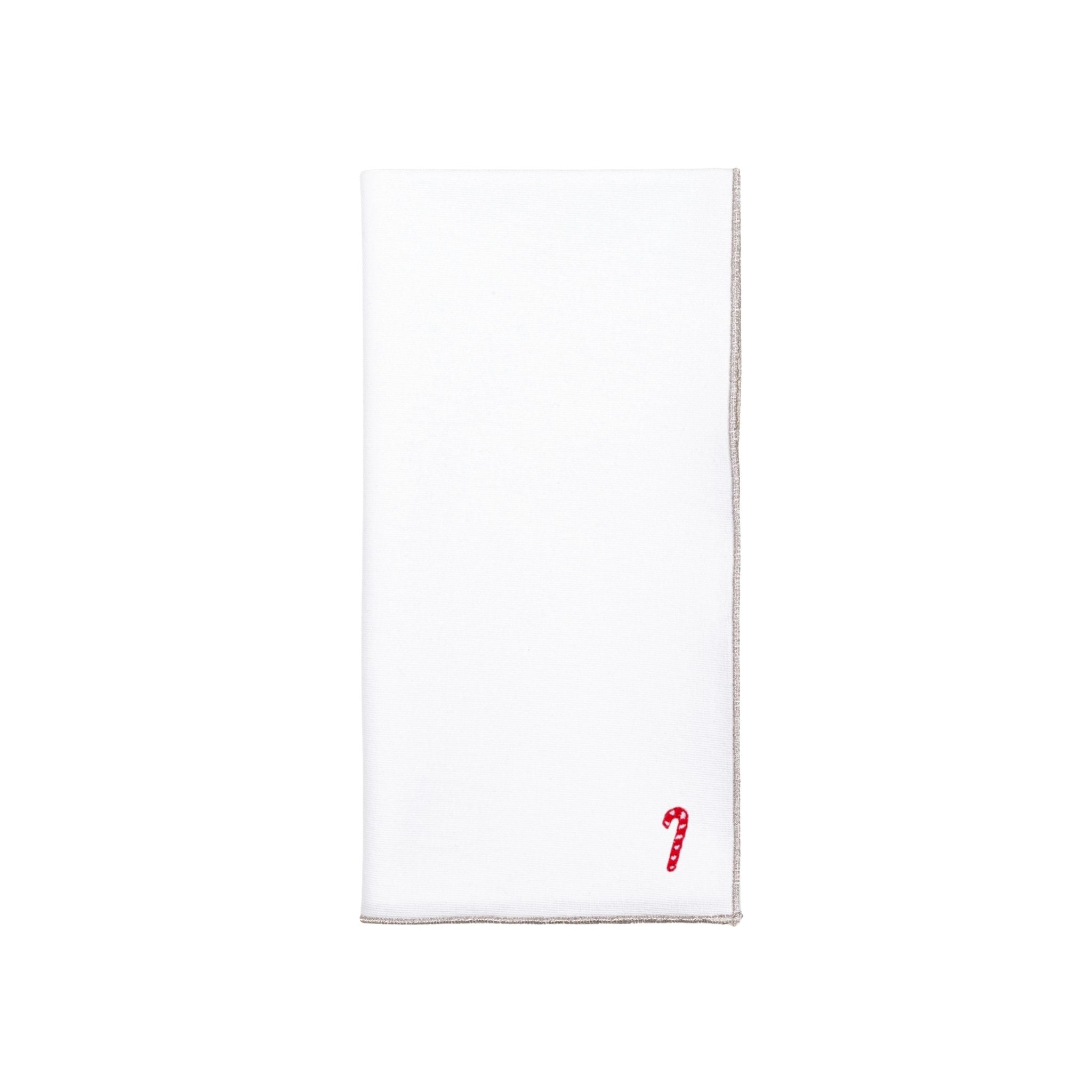White Nazaré napkins with small christmas embroidery - Torres Novas