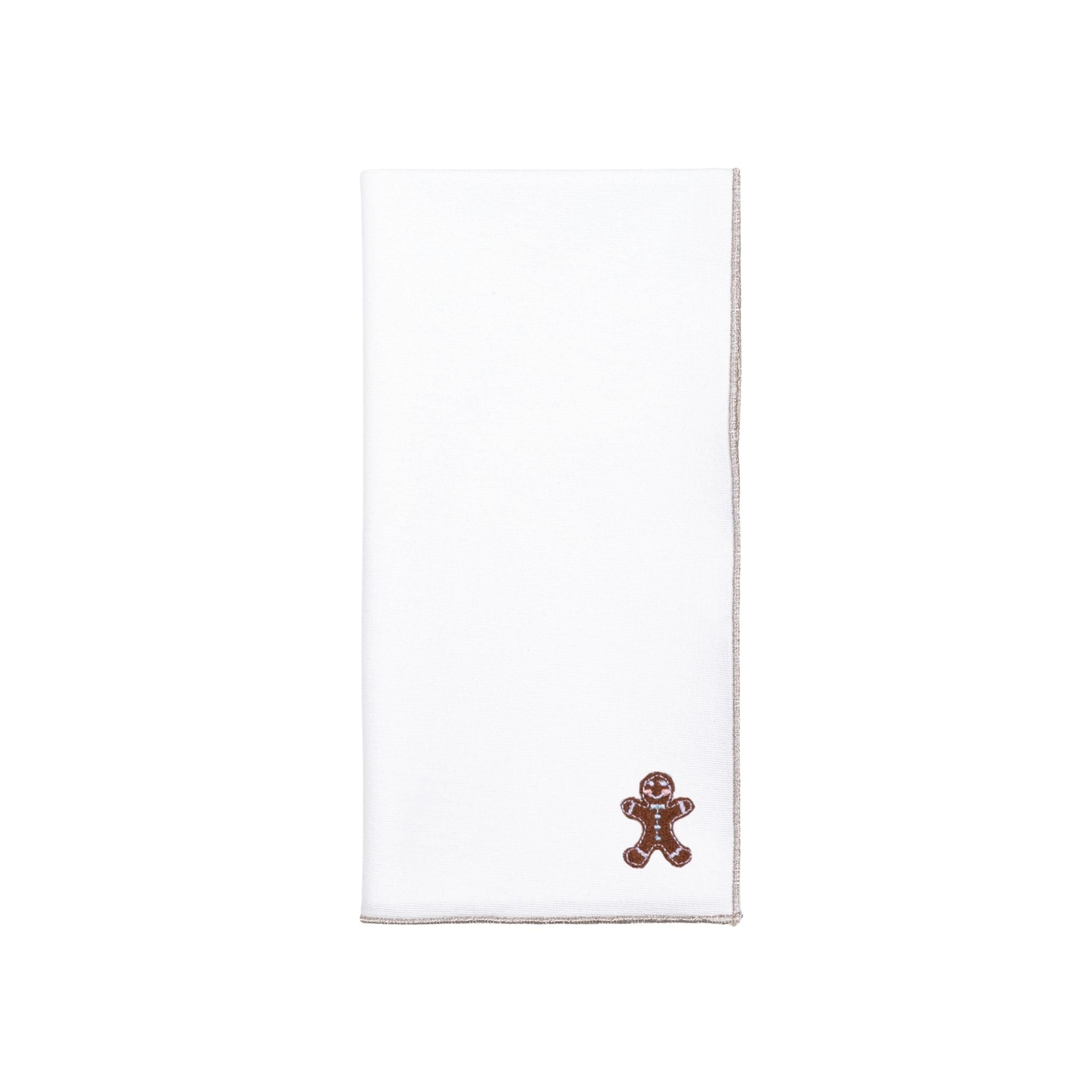 White Nazaré napkins with small christmas embroidery - Torres Novas