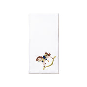 White Nazaré napkins with horse embroidery - Torres Novas