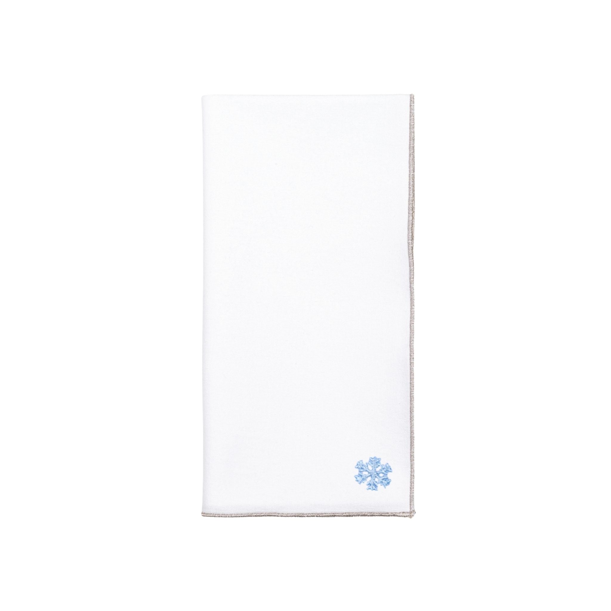 White Nazaré napkins with small christmas embroidery - Torres Novas