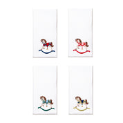 White Nazaré napkins with horse embroidery - Torres Novas