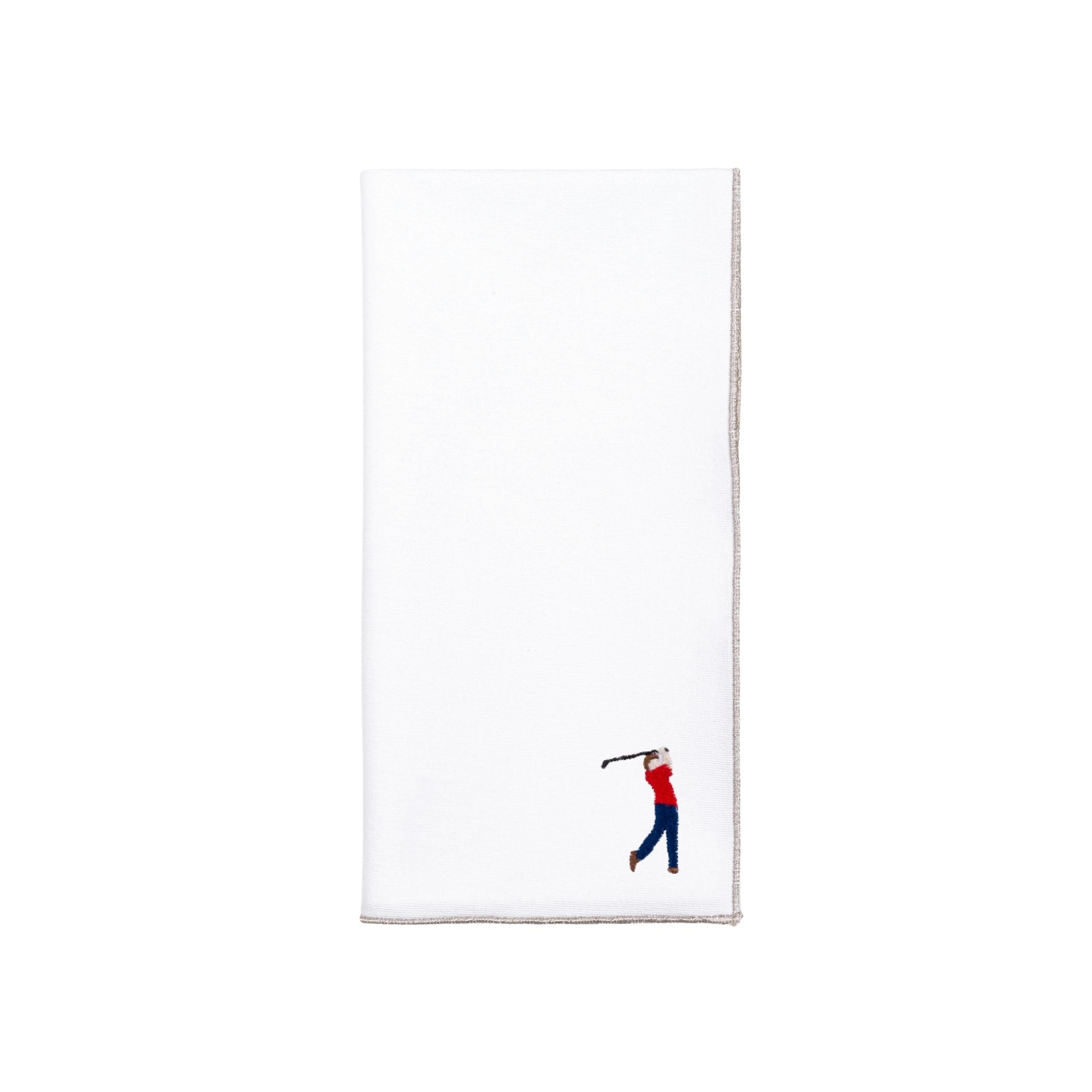 White Nazaré napkins with retro embroidery - Torres Novas
