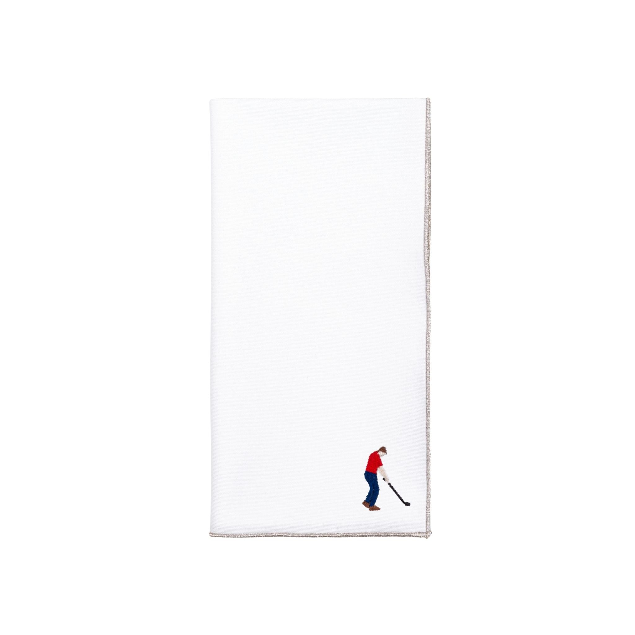 White Nazaré napkins with retro embroidery - Torres Novas