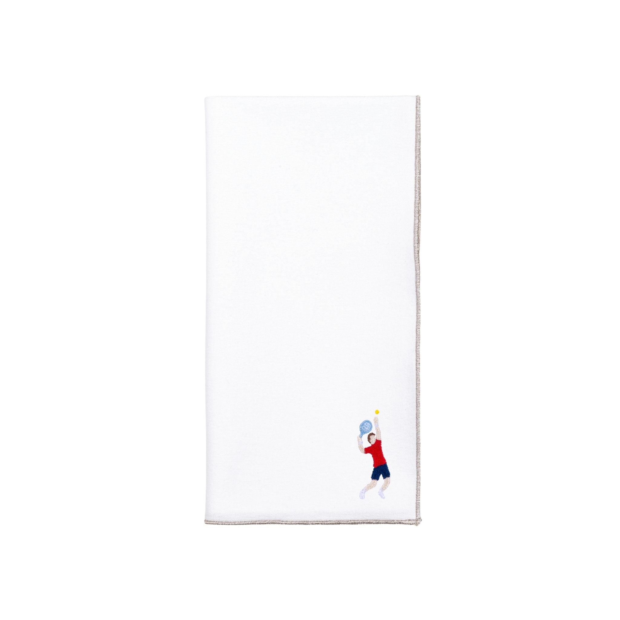 White Nazaré napkins with retro embroidery - Torres Novas