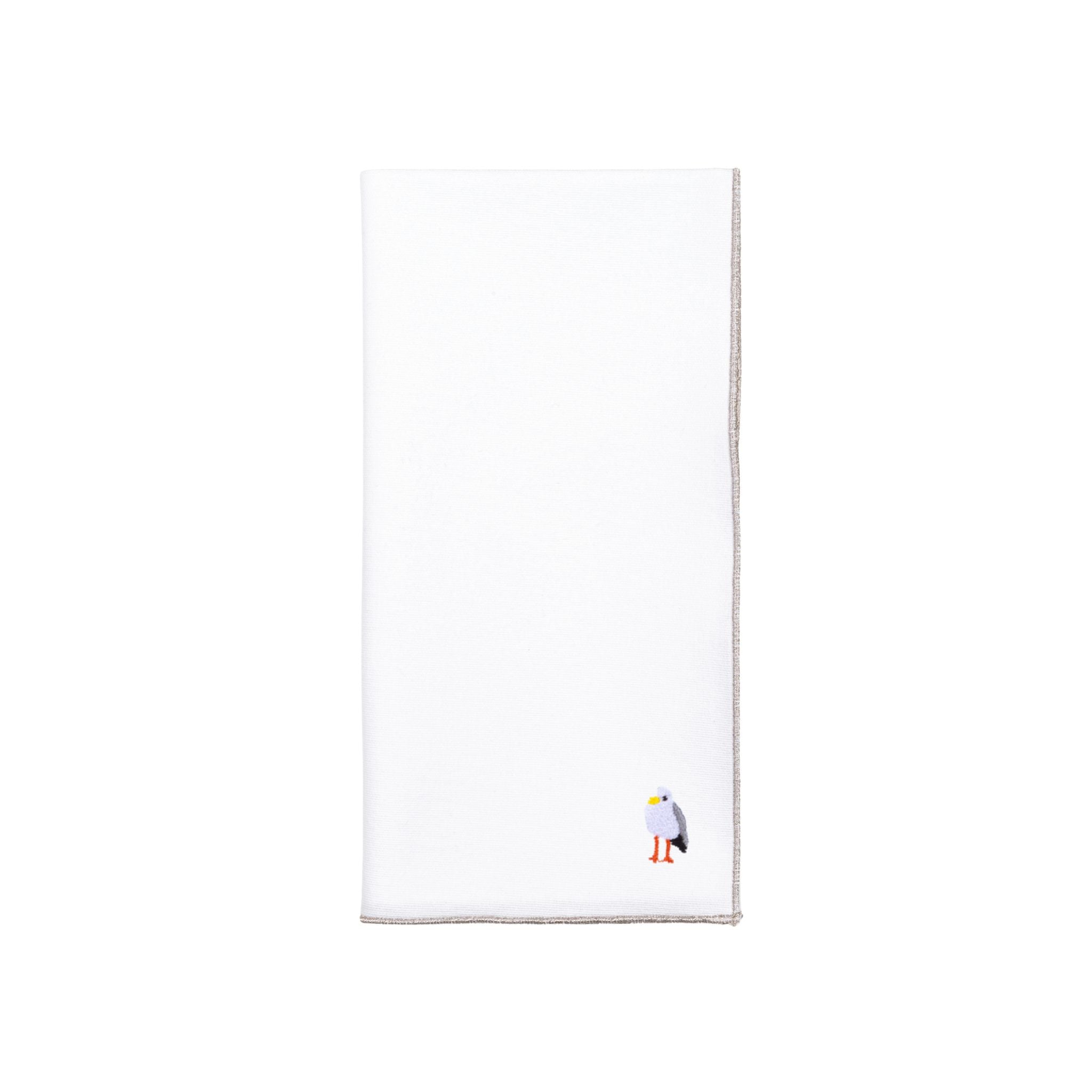 White Nazaré napkins with summer embroidery - Torres Novas