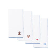 White Nazaré napkins with small christmas embroidery - Torres Novas
