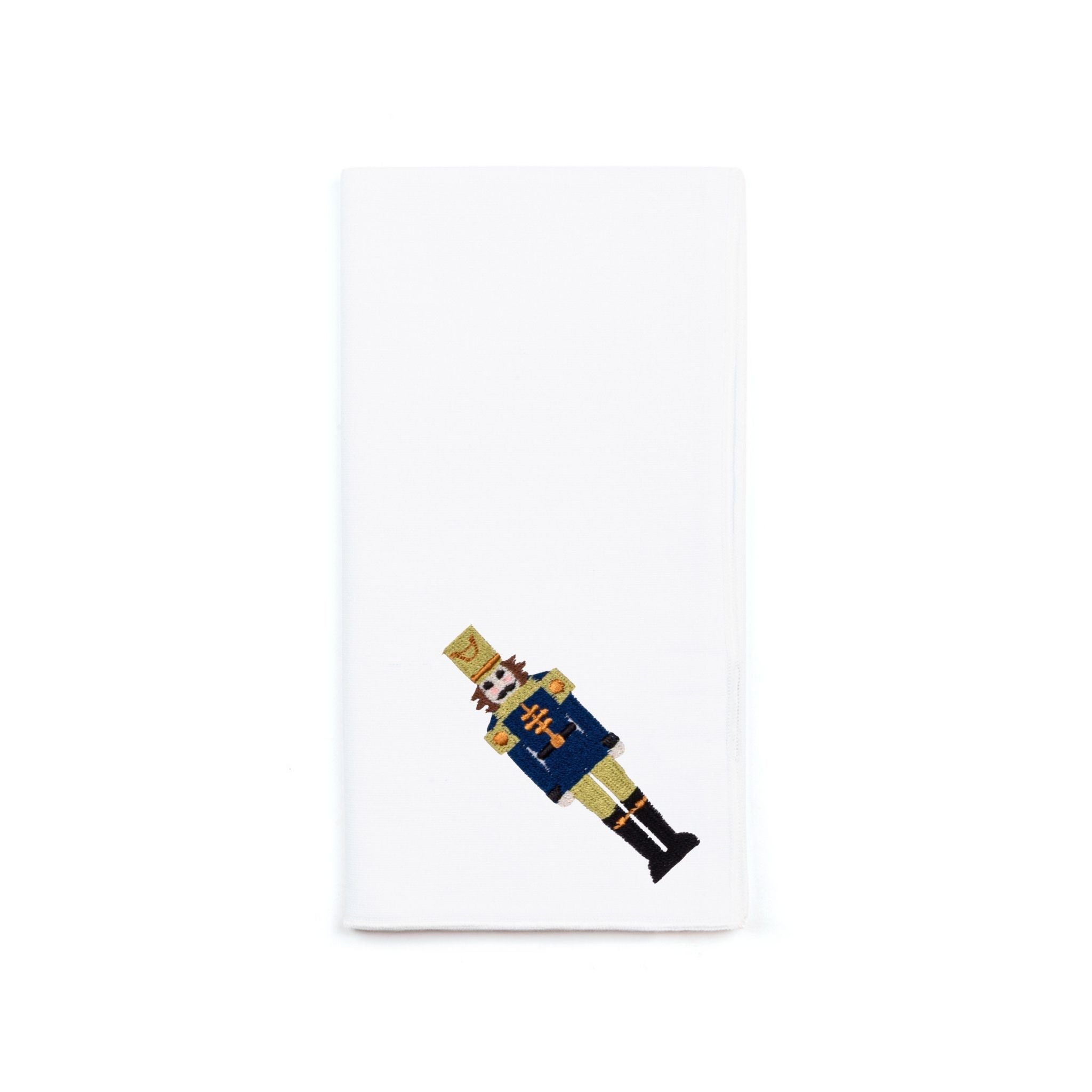 White Nazaré napkins with nutcracker embroidery - Torres Novas