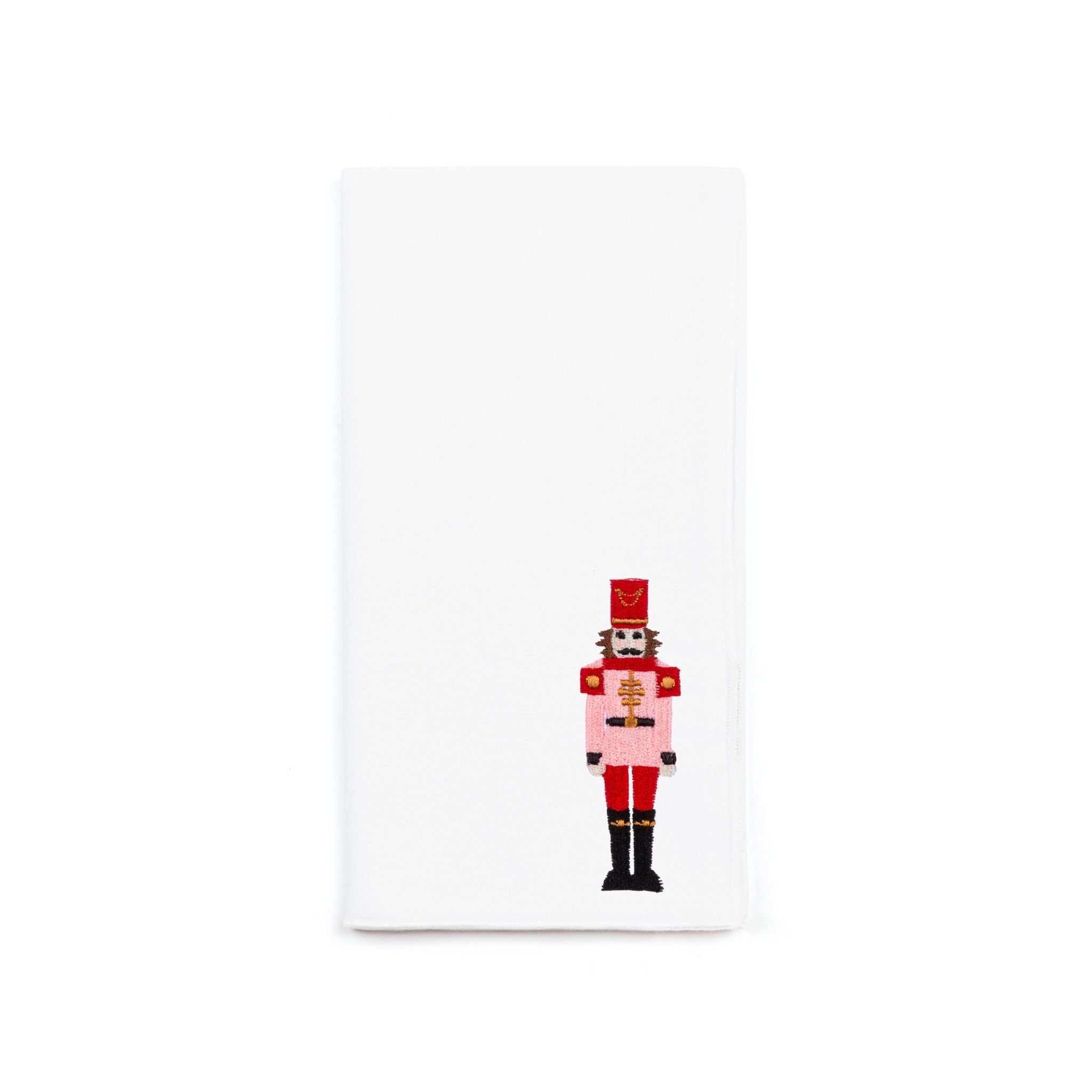 White Nazaré napkins with nutcracker embroidery - Torres Novas
