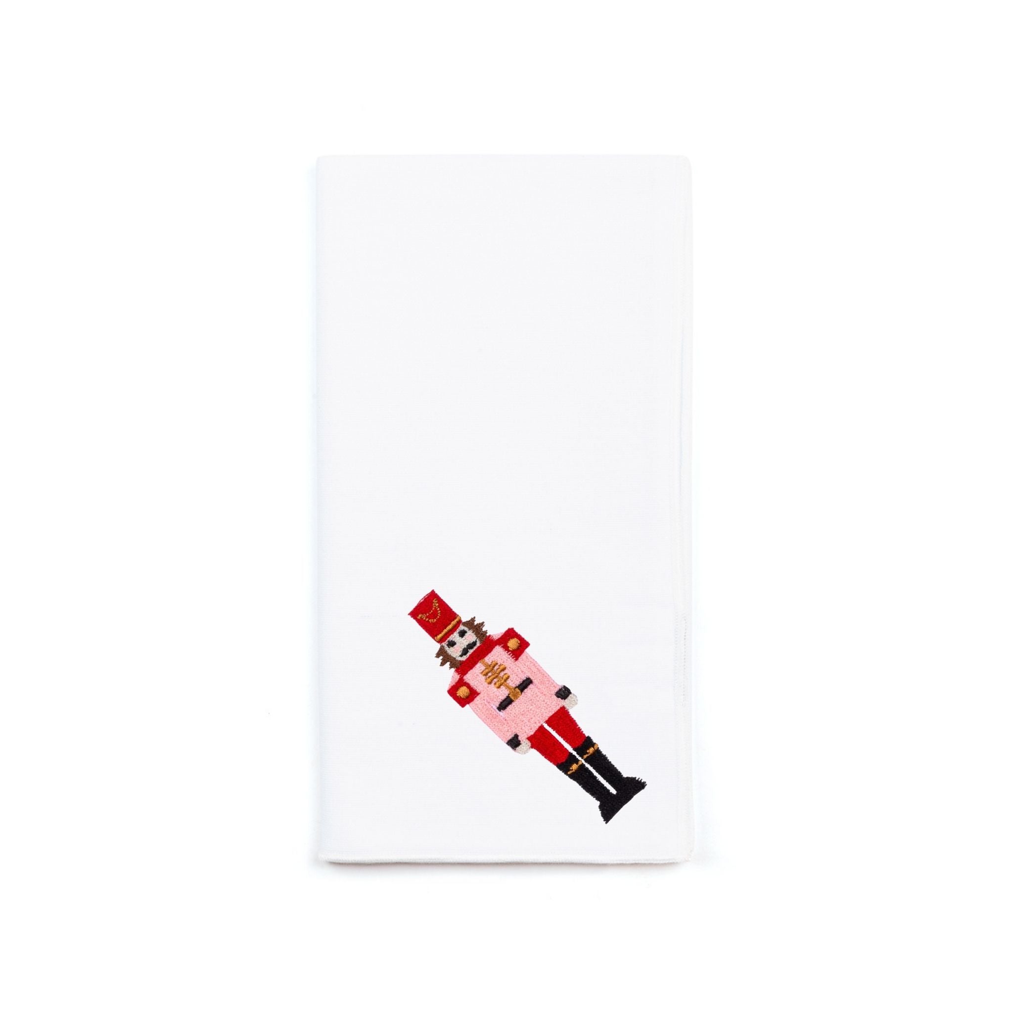 White Nazaré napkins with nutcracker embroidery - Torres Novas
