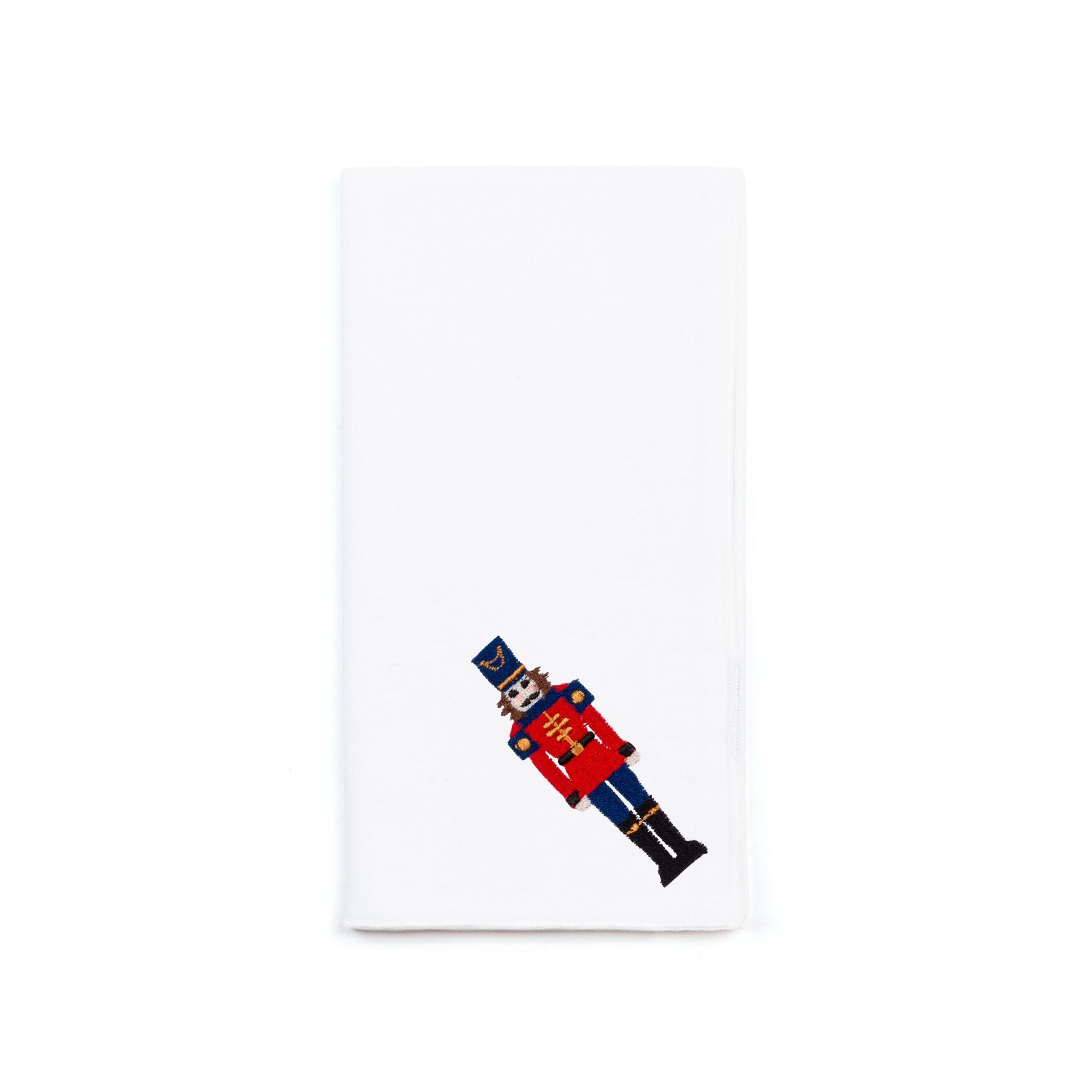 White Nazaré napkins with nutcracker embroidery - Torres Novas
