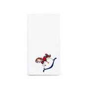 White Nazaré napkins with horse embroidery - Torres Novas
