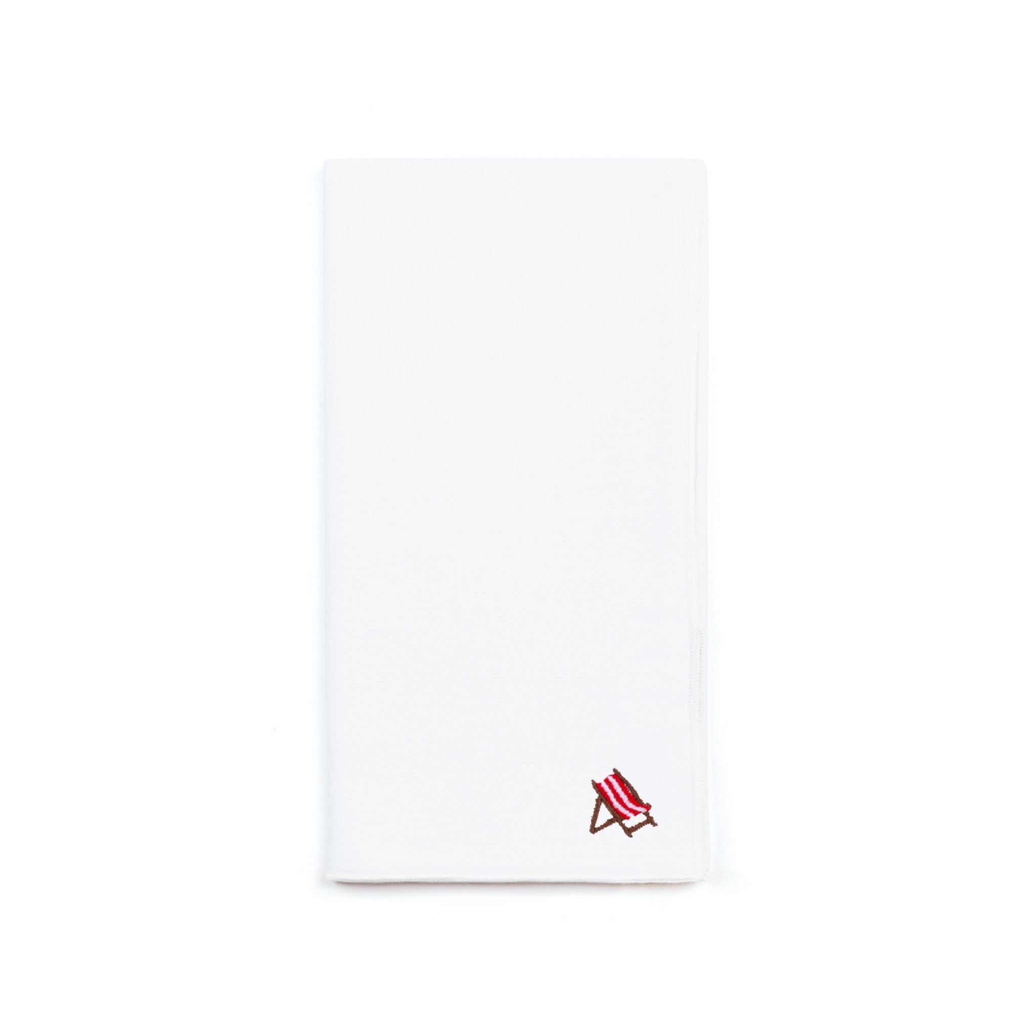 White Nazaré napkins with summer embroidery - Torres Novas