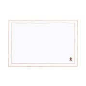 Nazaré white cotton table linen with embroidered small Christmas motifs