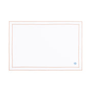 Nazaré white cotton table linen with embroidered small Christmas motifs