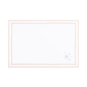 Nazaré white cotton table linen with embroidered stars