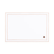 Nazaré white cotton table linen with embroidered autumn motifs