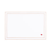 Nazaré white cotton table linen with embroidered autumn motifs