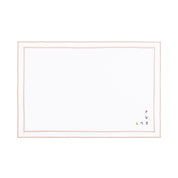 Nazaré white cotton table linen with embroidered flowers