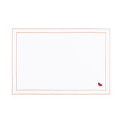 Nazaré white cotton table linen with embroidered fruits