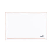 Nazaré white cotton table linen with embroidered Portugal-inspired motifs