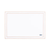 Nazaré white cotton table linen with embroidered Portugal-inspired motifs