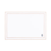 Nazaré white cotton table linen with embroidered Portugal-inspired motifs