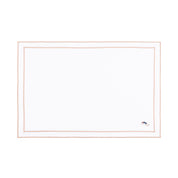 Nazaré white cotton table linen with embroidered retro sports motifs