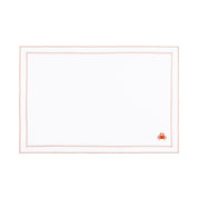 Nazaré white cotton table linen with embroidered summer motifs