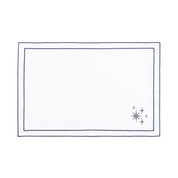 Nazaré white cotton table linen with embroidered stars