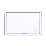 Nazaré white cotton table linen with embroidered stars