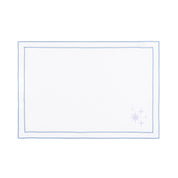 Nazaré white cotton table linen with embroidered stars