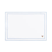 Nazaré white cotton table linen with embroidered farm animals