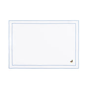 Nazaré white cotton table linen with embroidered farm animals
