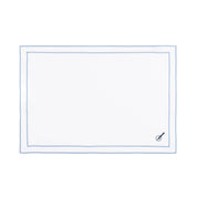 Nazaré white cotton table linen with embroidered Portugal-inspired motifs