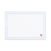 Nazaré white cotton table linen with embroidered summer motifs