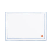 Nazaré white cotton table linen with embroidered summer motifs