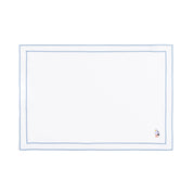 Nazaré white cotton table linen with embroidered summer motifs