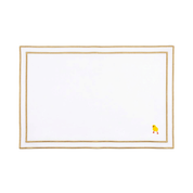 Nazaré white cotton table linen with embroidered Easter motifs