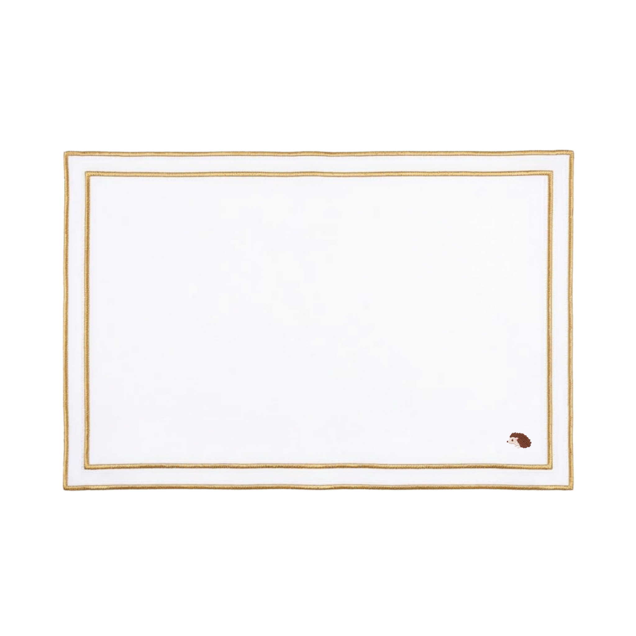 Nazaré white cotton table linen with embroidered autumn motifs