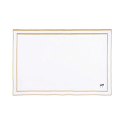 Nazaré white cotton table linen with embroidered farm animals