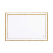 Nazaré white cotton table linen with embroidered fruits