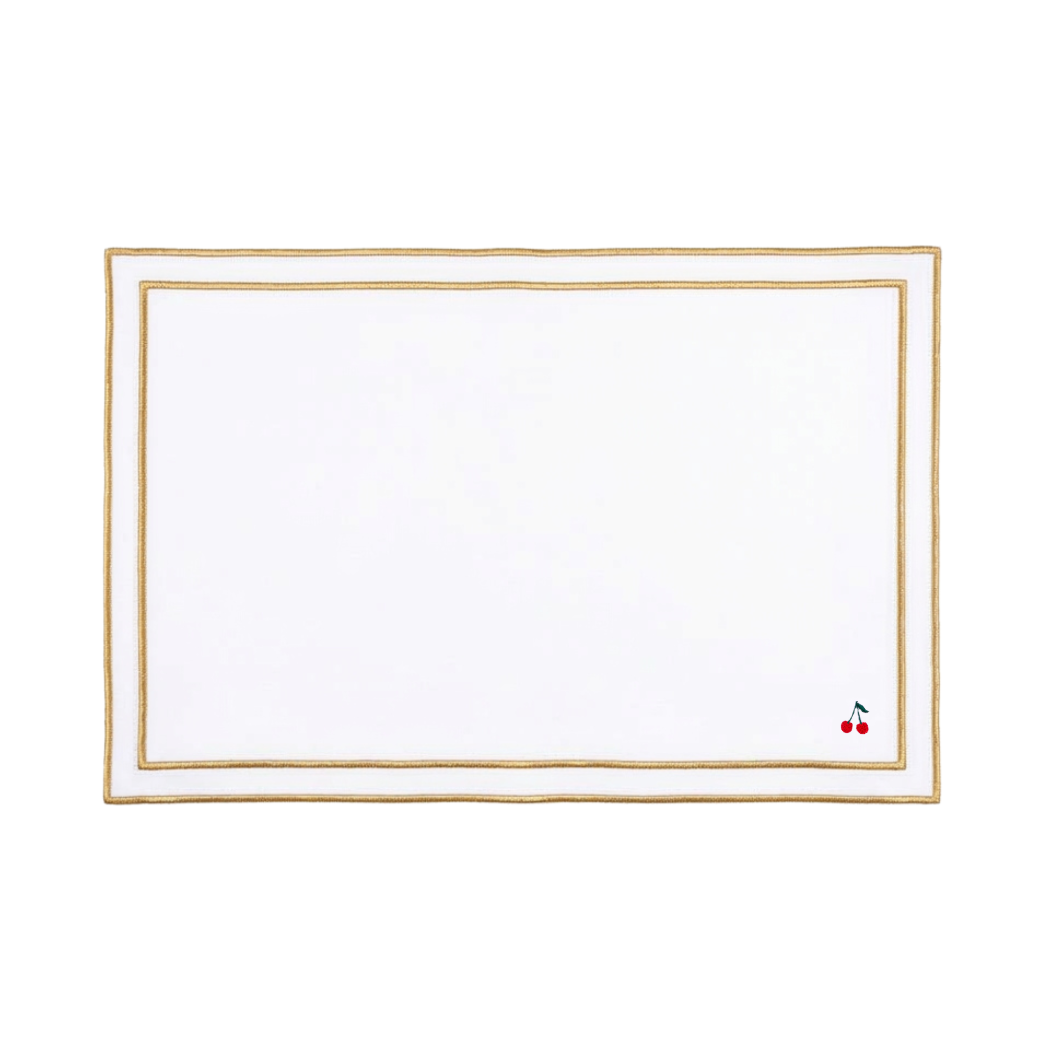 Nazaré white cotton table linen with embroidered fruits